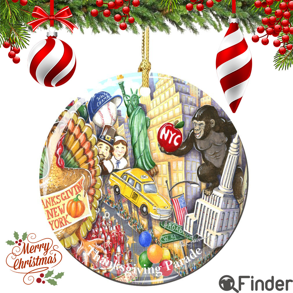 Chuck Fischer's Thanksgiving Day Parade Porcelain Christmas Ornament Chuck Fischer's Thanksgiving Day Parade Porcelain Christmas Ornament