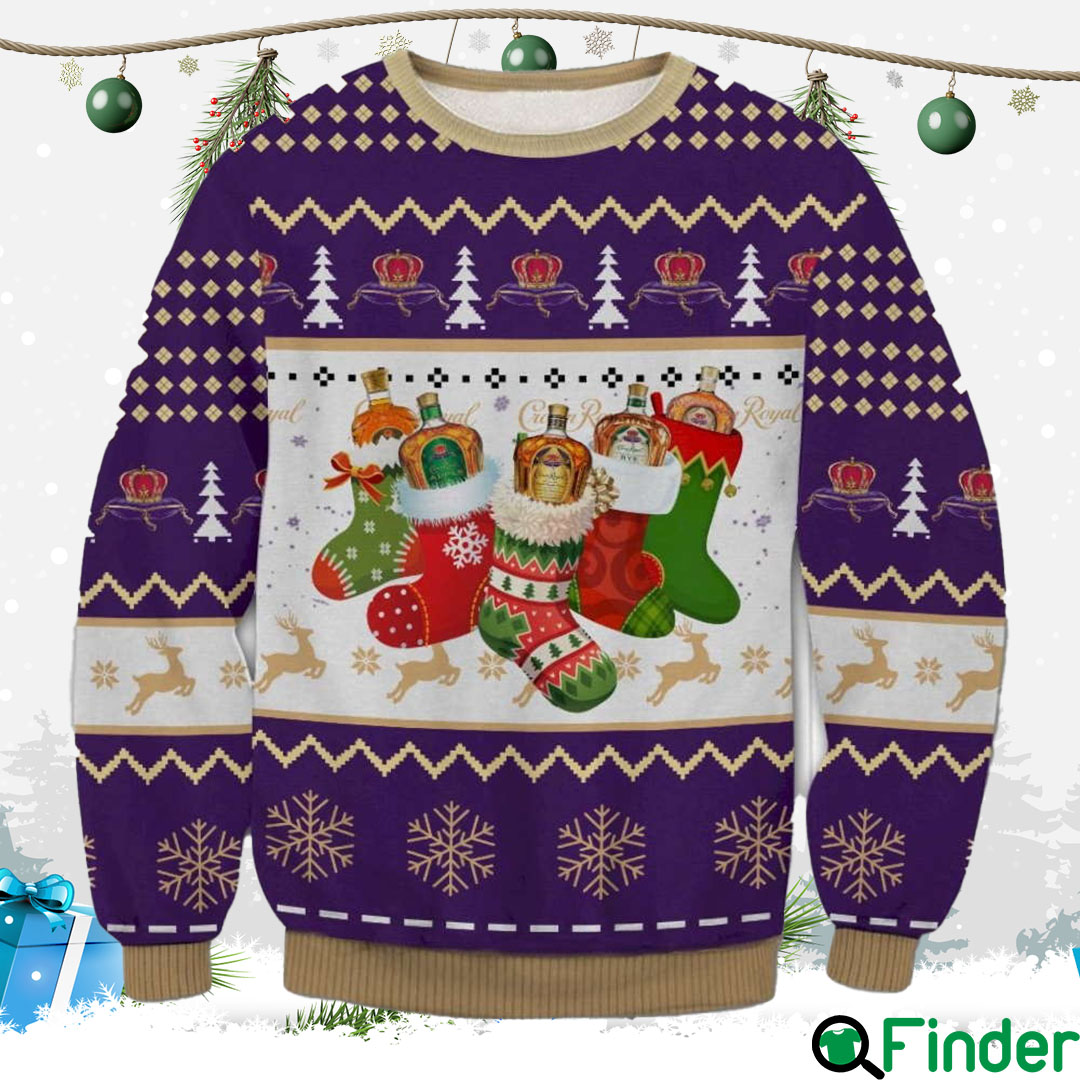 Crown Royal Xmas Socks Ugly Christmas Sweater Crown Royal Xmas Socks Ugly Christmas Sweater