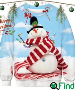 Friendly Snowman Ugly Christmas Sweater