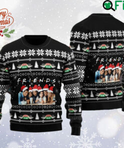 Friends TV Series Ugly Xmas Sweater, Frie nds Xmas Sweatshirt, TV Show Ugly Sweater, Friends All Over Print Sweatshirt, Christmas Gift