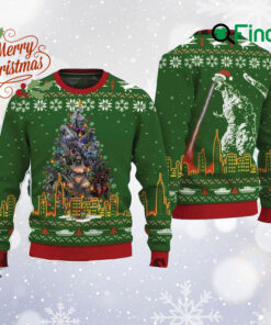 Godzilla Movie Ugly Christmas Sweater, Godzilla Sweatshirt, Movie All Over Print Sweater, Godzilla Fan Gift, Christmas Gift