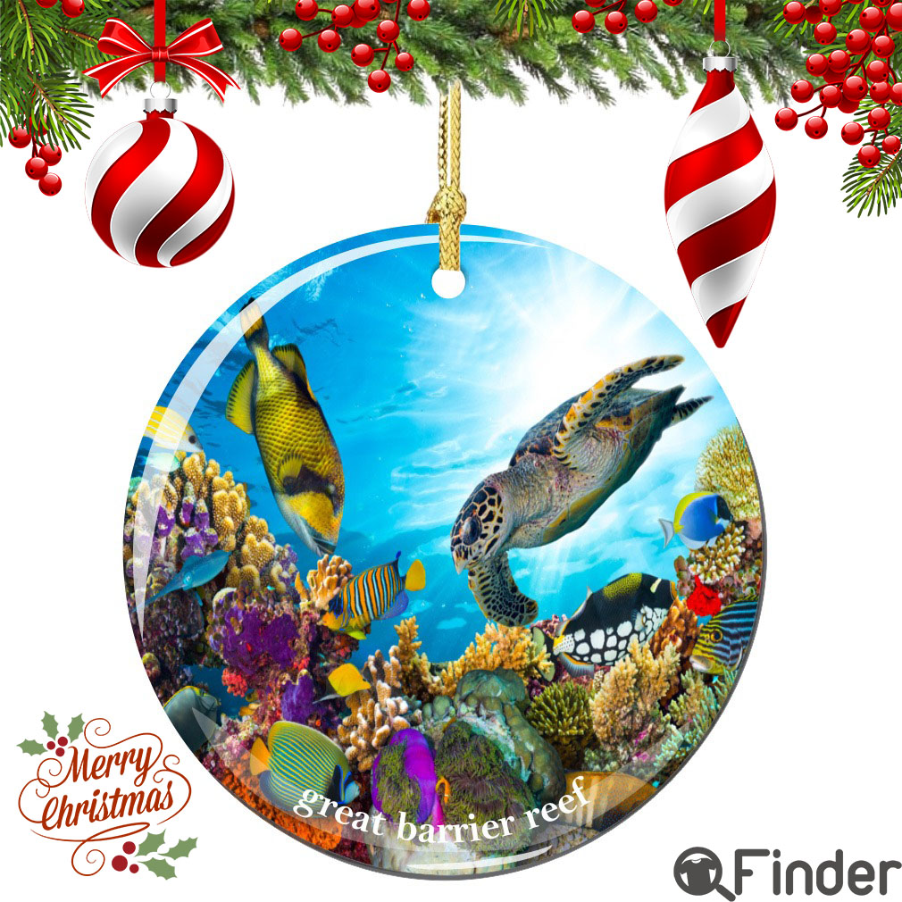 Great Barrier Reef Christmas Ornament Porcelain Great Barrier Reef Christmas Ornament Porcelain