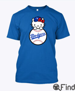 Hello Kitty Dodgers T Shirt Hello Kitty Loves Los Angeles Dodgers