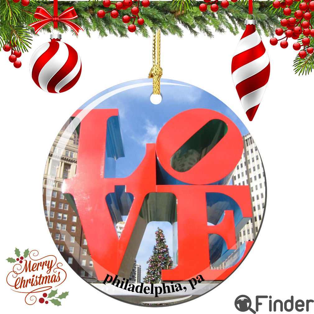 LOVE Porcelain Christmas Ornament LOVE Porcelain Christmas Ornament