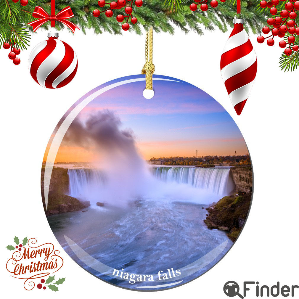Niagara Falls Christmas Ornament Porcelain Niagara Falls Christmas Ornament Porcelain