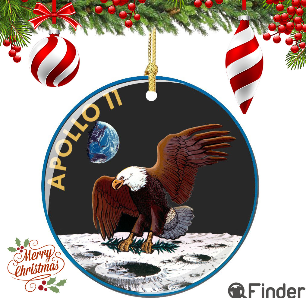 Officially Licensed NASA Apollo 11 Christmas Ornament Porcelain Officially Licensed NASA Apollo 11 Christmas Ornament Porcelain