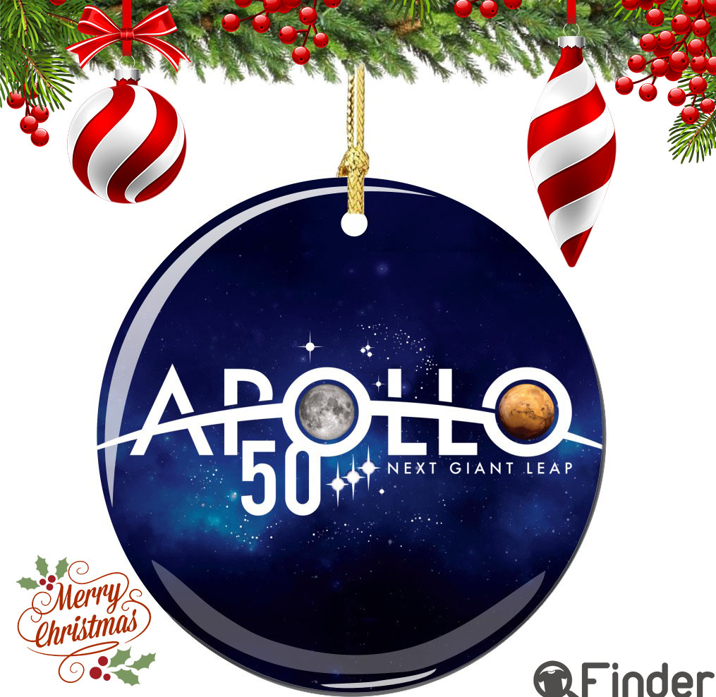 Officially Licensed NASA Apollo 50 Year Anniversary Christmas Ornament Porcelain Officially Licensed NASA Apollo 50 Year Anniversary Christmas Ornament Porcelain