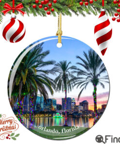 Orlando Christmas Ornament Porcelain Double Sided