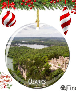Ozarks Christmas Ornament Porcelain Double Sided