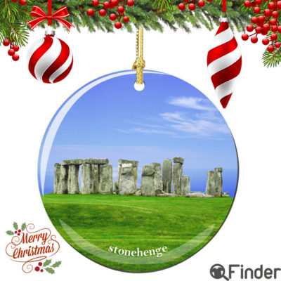 Stonehenge Christmas Ornament Porcelain