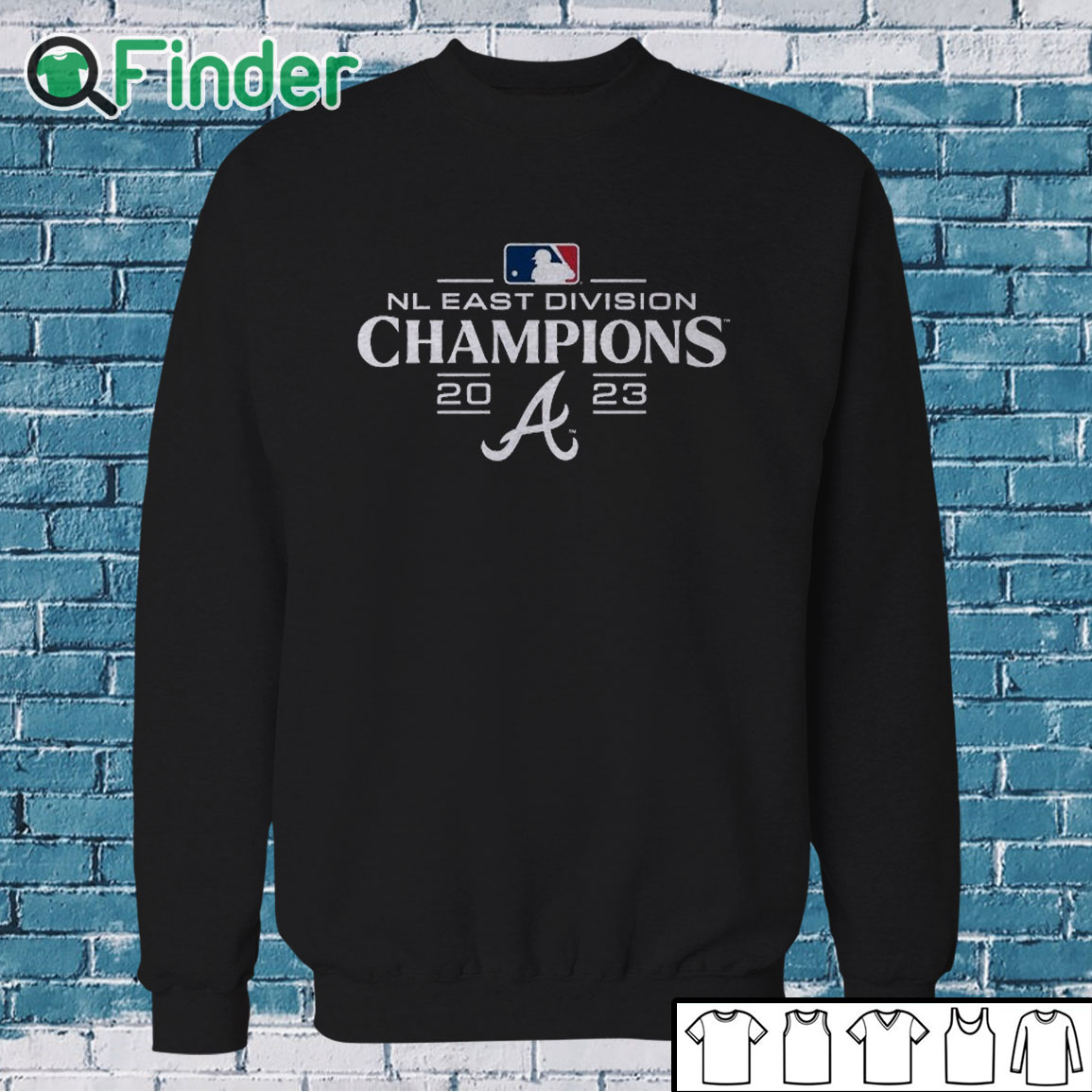 Sweatshirt Atlanta Braves 2023 NL East Division Champions Logo Shirt Sweatshirt Atlanta Braves 2023 NL East Division Champions Logo Shirt