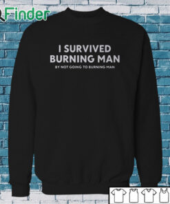 Sweatshirt I Survived Burning Man By Not Going To Burning Man Shirt