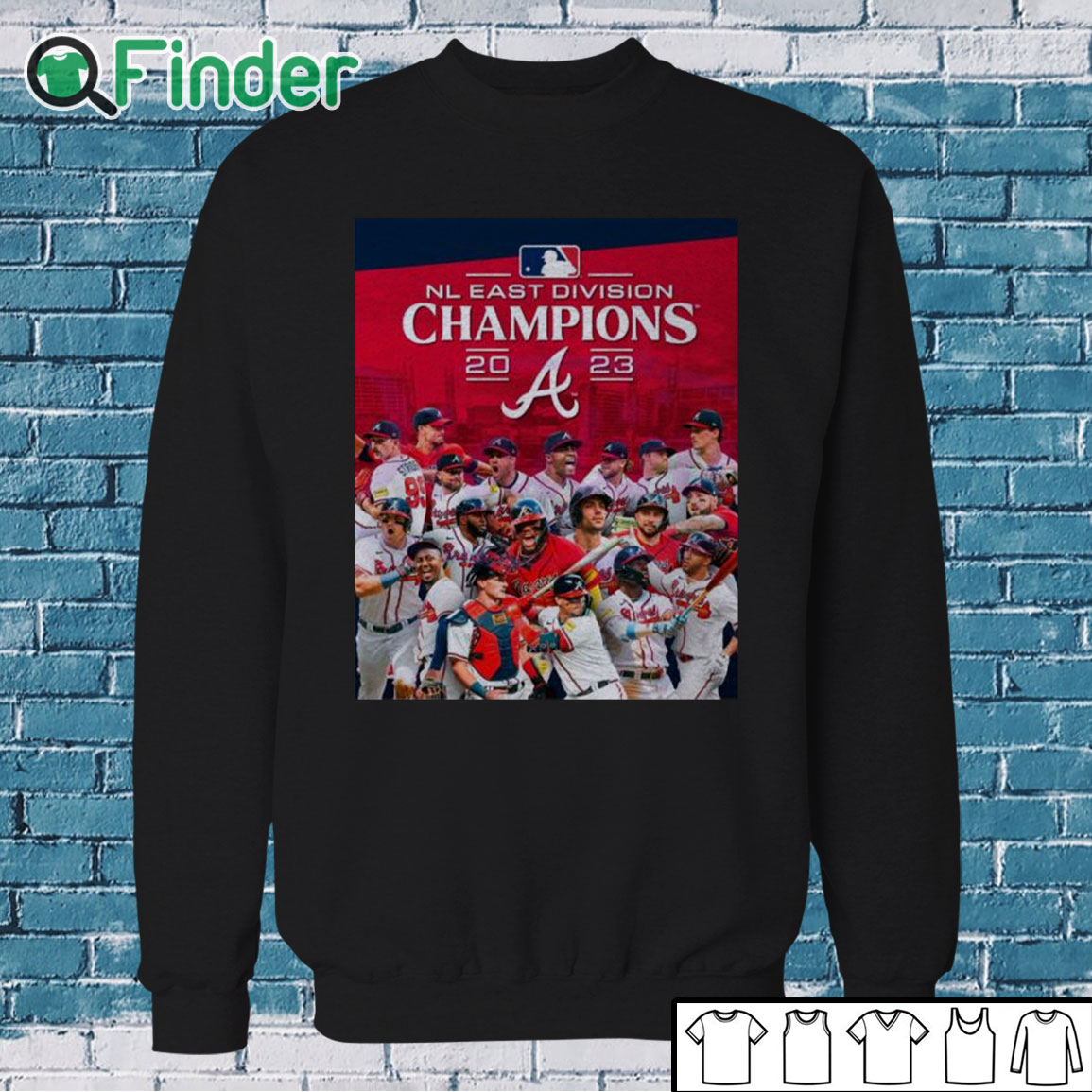 Sweatshirt The Atlanta Braves are 2023 NL East Champions shirt Sweatshirt The Atlanta Braves are 2023 NL East Champions shirt