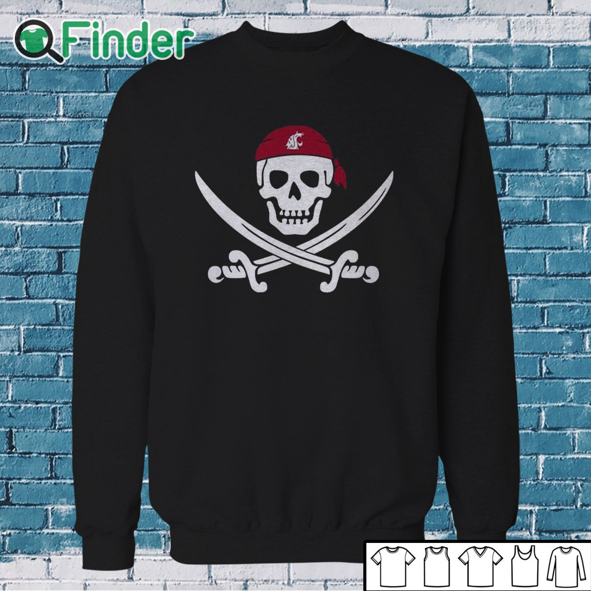 Sweatshirt Washington State Pirate Shirt Sweatshirt Washington State Pirate Shirt