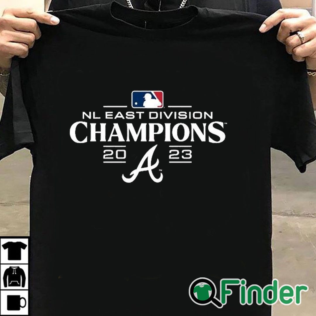 T shirt black Atlanta Braves 2023 NL East Division Champions Logo Shirt T shirt black Atlanta Braves 2023 NL East Division Champions Logo Shirt