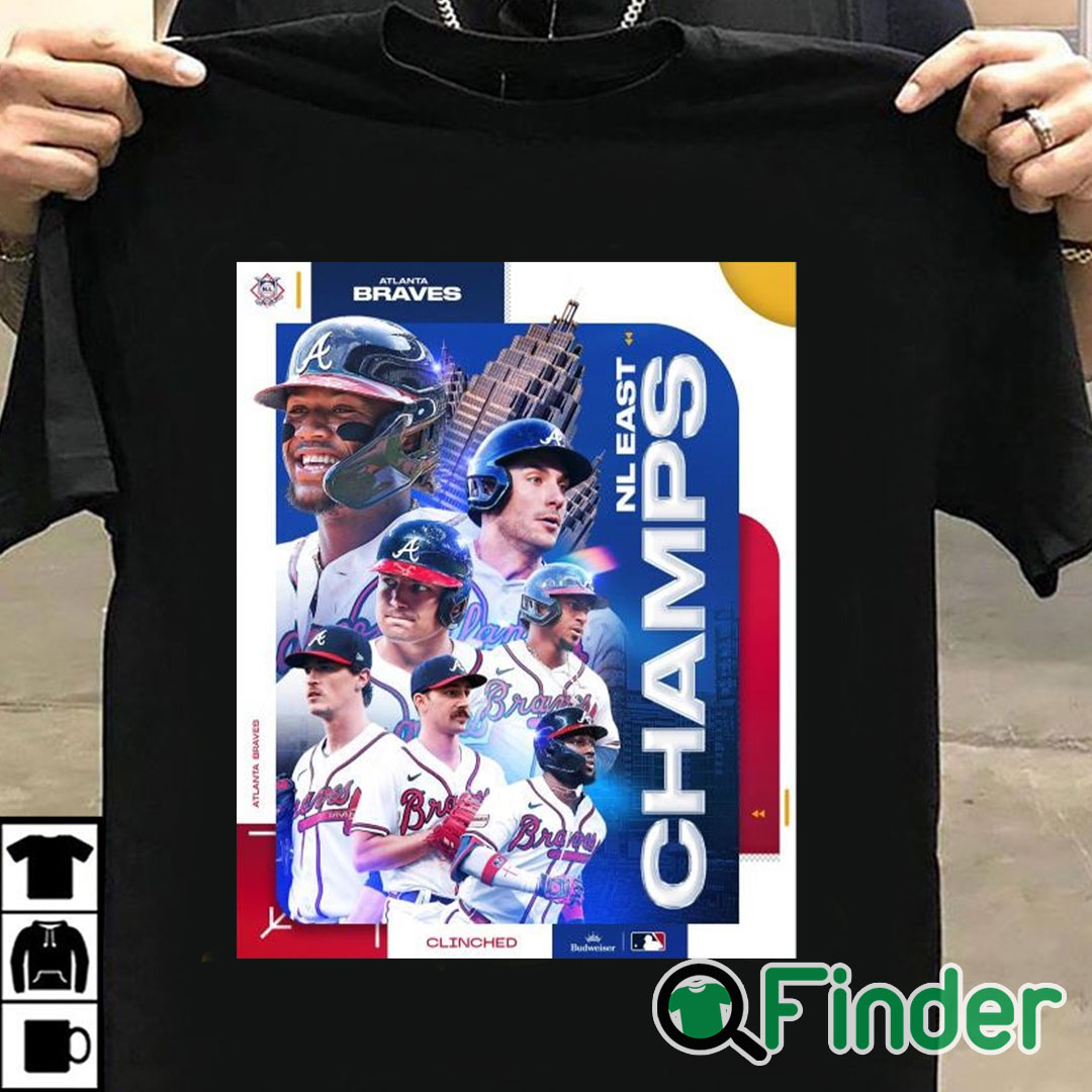 T shirt black Atlanta Braves NL East Division Champions 2023 Postseason Clinched Shirt T shirt black Atlanta Braves NL East Division Champions 2023 Postseason Clinched Shirt
