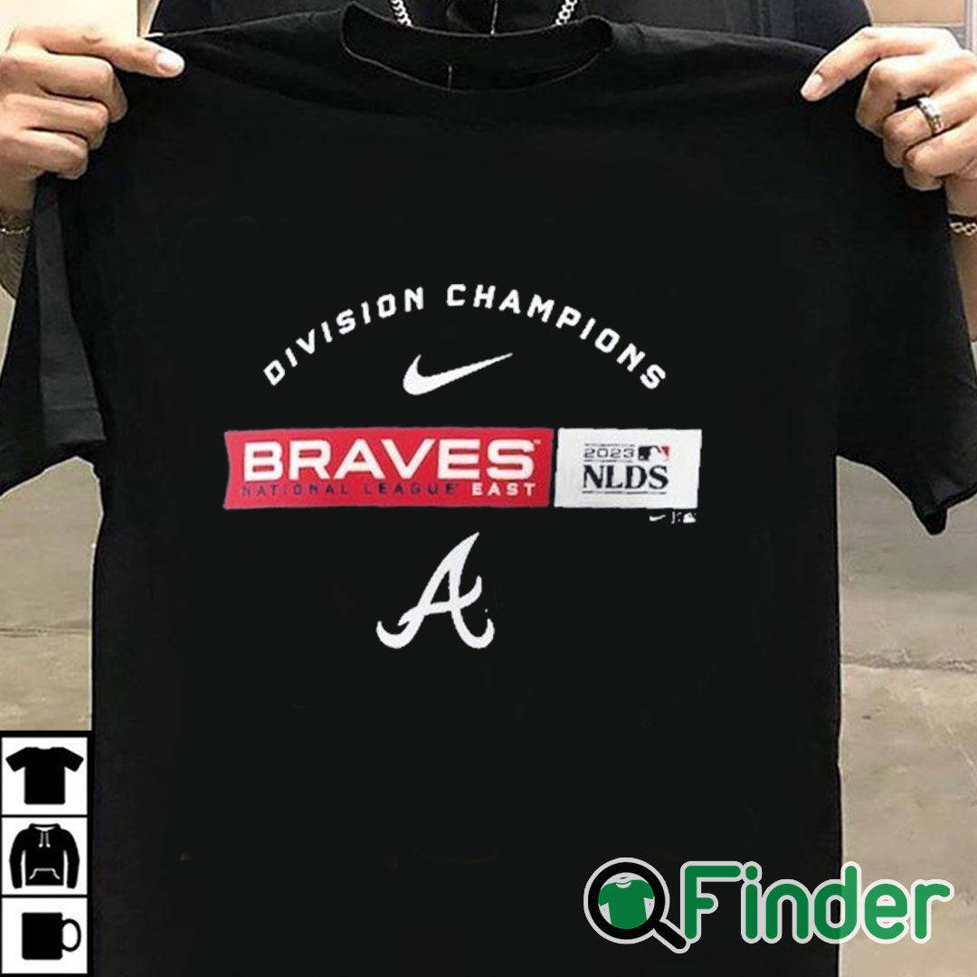 T shirt black Atlanta Braves Nike 2023 NL East Division Champions Shirt T shirt black Atlanta Braves Nike 2023 NL East Division Champions Shirt