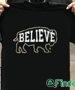 T shirt black Colorado Buffaloes football Believe Buffalo Shirt