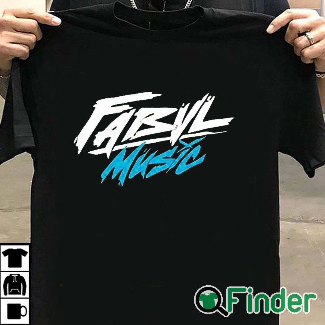 T shirt black Fabvl Music Shirt T shirt black Fabvl Music Shirt