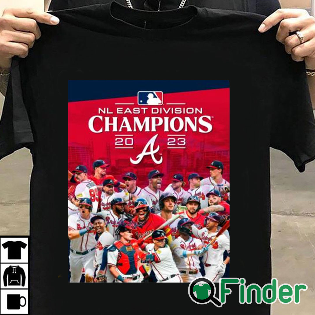 T shirt black The Atlanta Braves are 2023 NL East Champions shirt T shirt black The Atlanta Braves are 2023 NL East Champions shirt