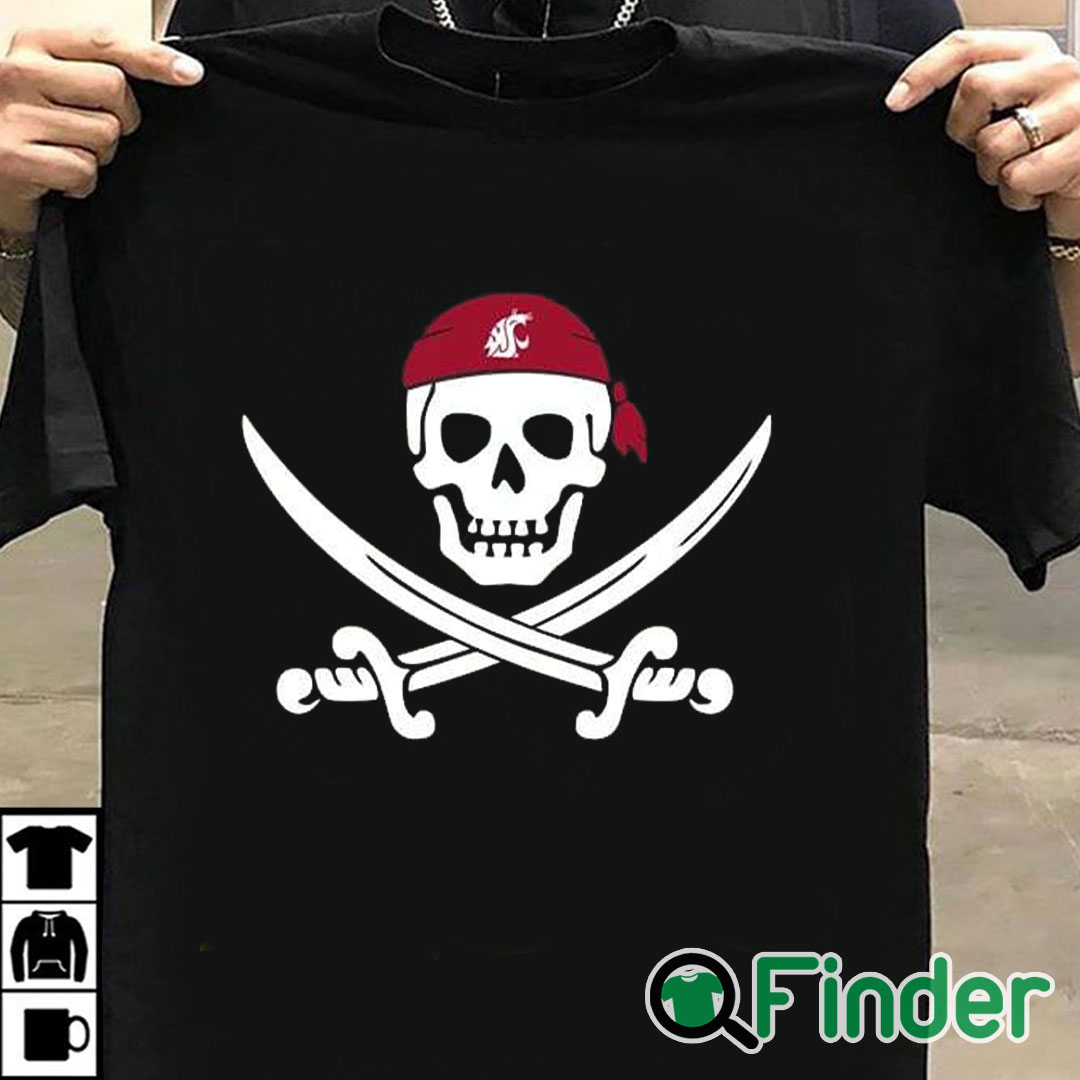 T shirt black Washington State Pirate Shirt T shirt black Washington State Pirate Shirt