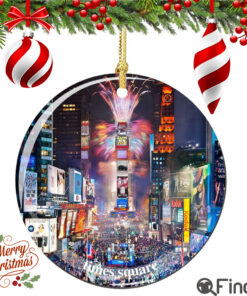 Times Square Porcelain Christmas Ornament