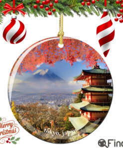 Tokyo Japan Christmas Ornament Porcelain