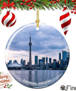 Toronto Ontario Canada Christmas Ornament Porcelain