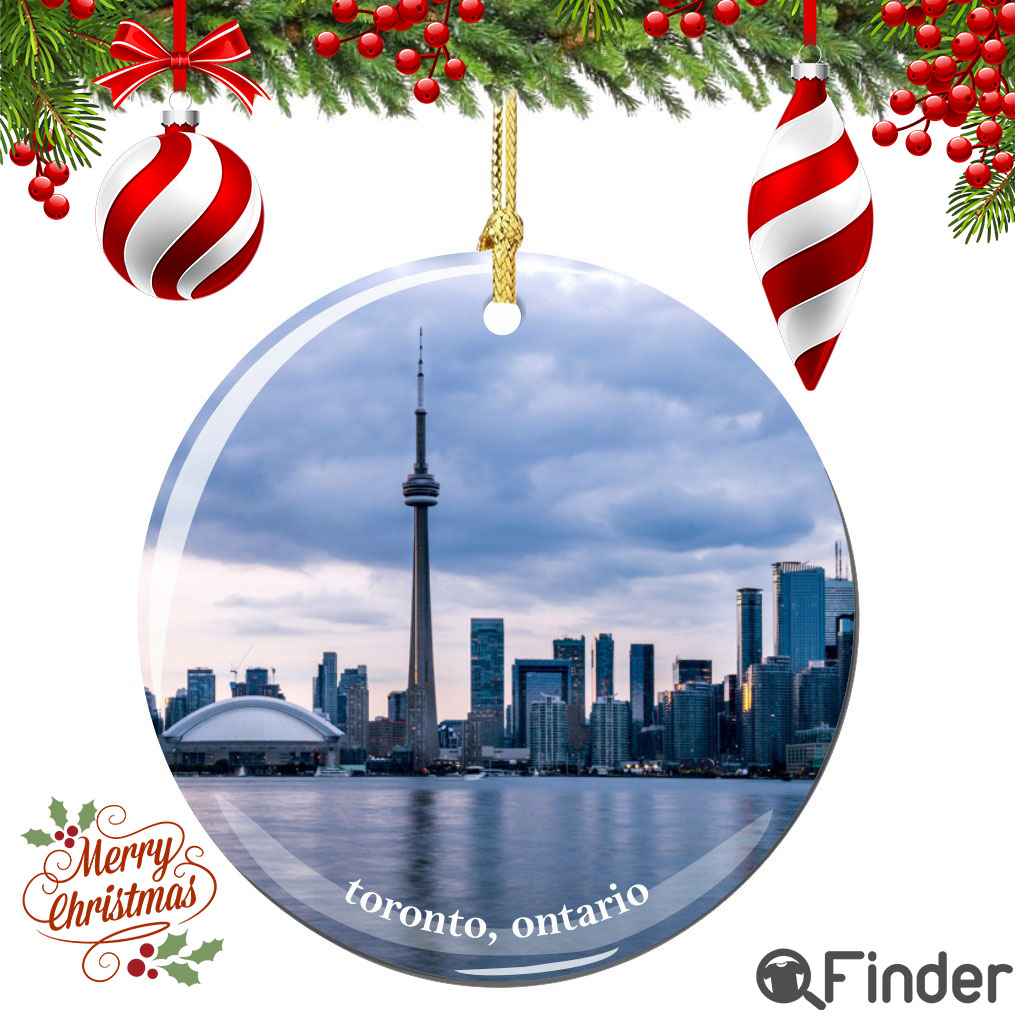 Toronto Ontario Canada Christmas Ornament Porcelain Toronto Ontario Canada Christmas Ornament Porcelain