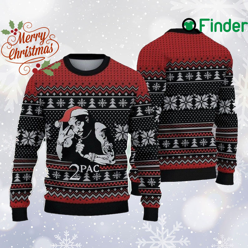 Tuuppac Shaakkur Ugly Xmas Sweater, 2PAAC All Over Print Sweatshirt, Music Artist Ugly Sweater, Tuuppac Merch, Christmas Gift Tuuppac Shaakkur Ugly Xmas Sweater, 2PAAC All Over Print Sweatshirt, Music Artist Ugly Sweater, Tuuppac Merch, Christmas Gift