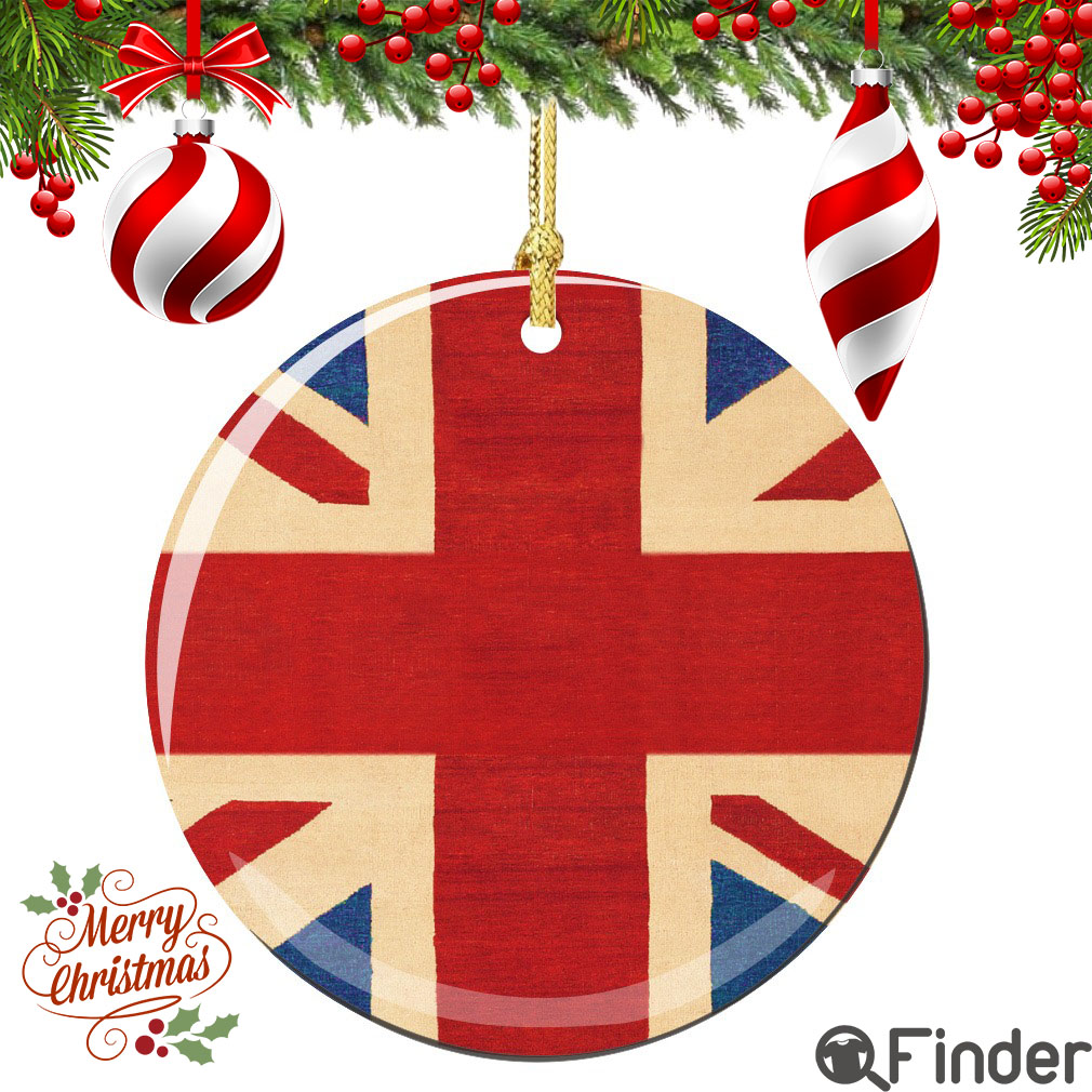 Union Jack Christmas Ornament Porcelain Union Jack Christmas Ornament Porcelain