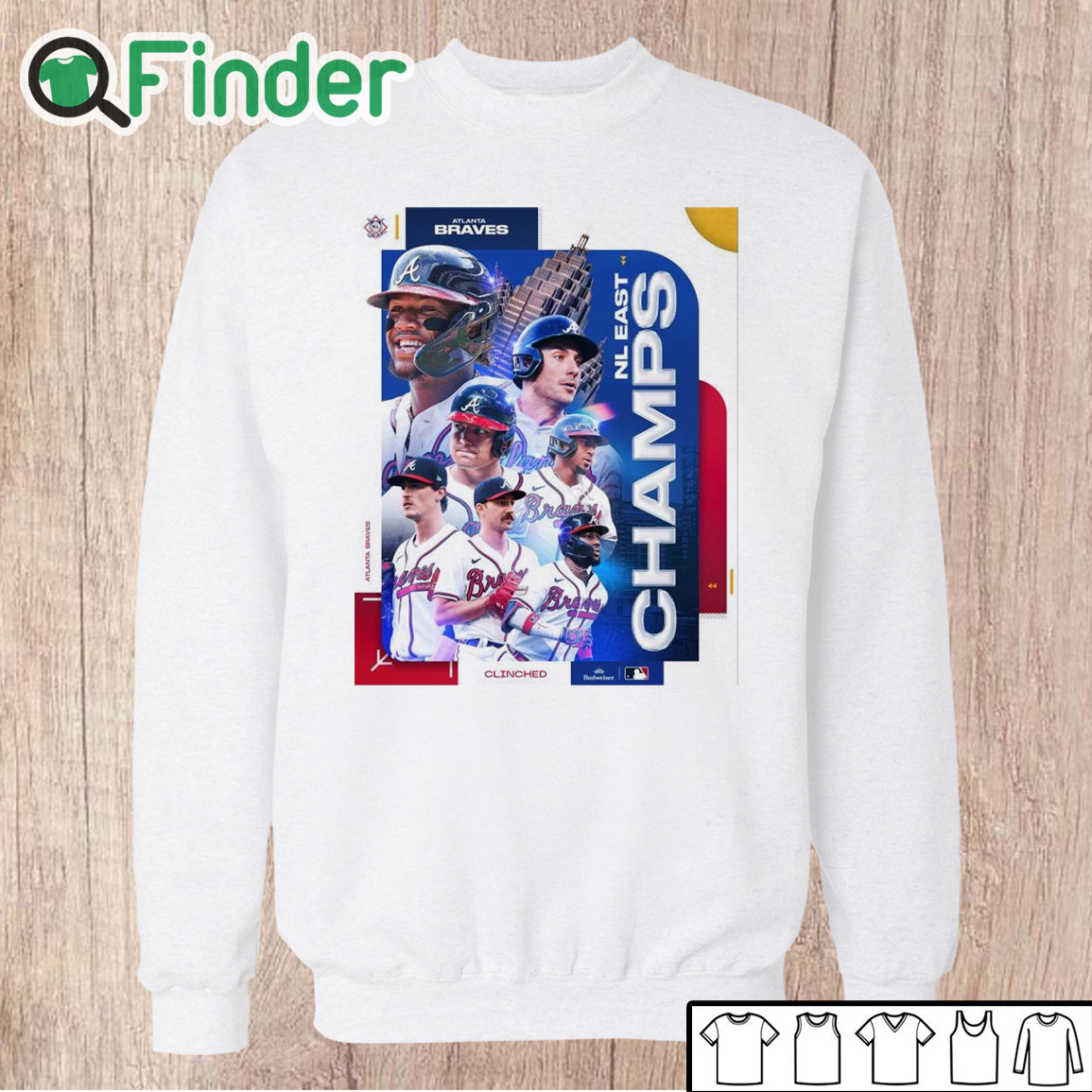 Unisex Sweatshirt Atlanta Braves NL East Division Champions 2023 Postseason Clinched Shirt Unisex Sweatshirt Atlanta Braves NL East Division Champions 2023 Postseason Clinched Shirt