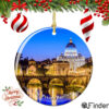 Vatican St Peters Christmas Ornament Porcelain