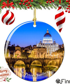 Vatican St Peters Christmas Ornament Porcelain