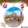 Warsaw Poland Christmas Ornament Porcelain