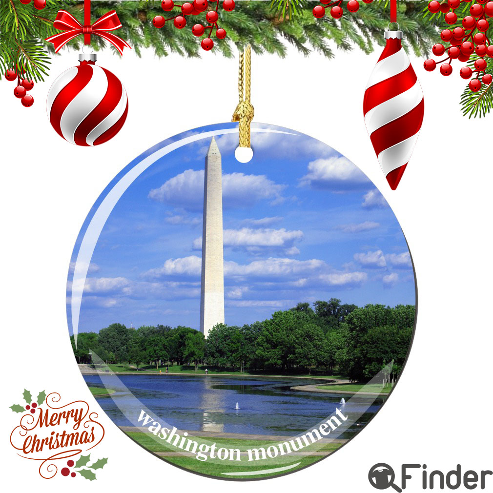 Washington Monument Porcelain Christmas Ornament Washington Monument Porcelain Christmas Ornament