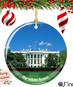 White House Porcelain Christmas Ornament