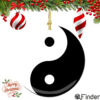 Yin Yang Christmas Ornament Porcelain
