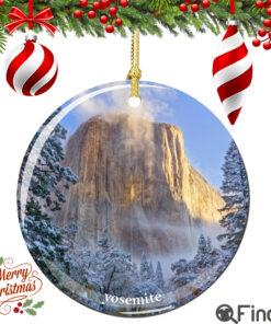 Yosemite National Park Porcelain Christmas Ornament