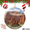 Zion National Park Christmas Ornament Porcelain Double Sided