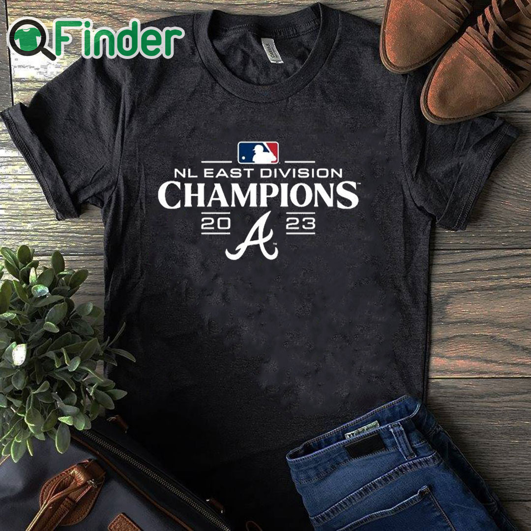 black T shirt Atlanta Braves 2023 NL East Division Champions Logo Shirt black T shirt Atlanta Braves 2023 NL East Division Champions Logo Shirt