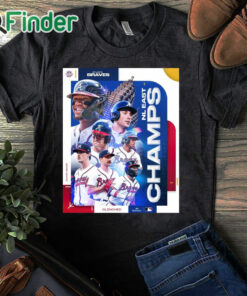 black T shirt Atlanta Braves NL East Division Champions 2023 Postseason Clinched Shirt