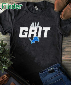 black T shirt Detroit Lions All Grit Shirt