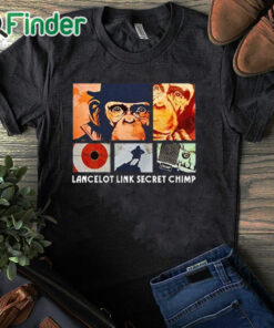black T shirt Lancelot Link Secret Chimp T Shirt