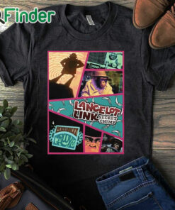 black T shirt Lancelot Link T Shirt