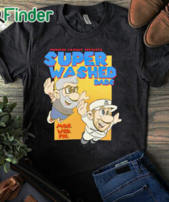 black T shirt Morning Kombat Super Washed Dads Shirt