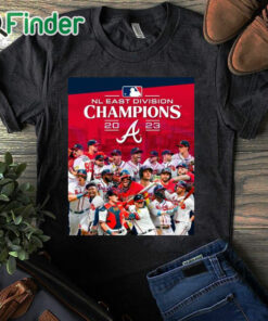 black T shirt The Atlanta Braves are 2023 NL East Champions shirt