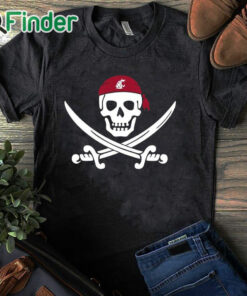 black T shirt Washington State Pirate Shirt