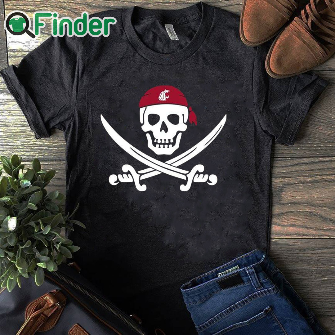 black T shirt Washington State Pirate Shirt black T shirt Washington State Pirate Shirt