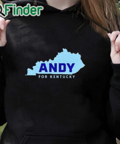 black hoodie Andy For Kentucky Map Shirt
